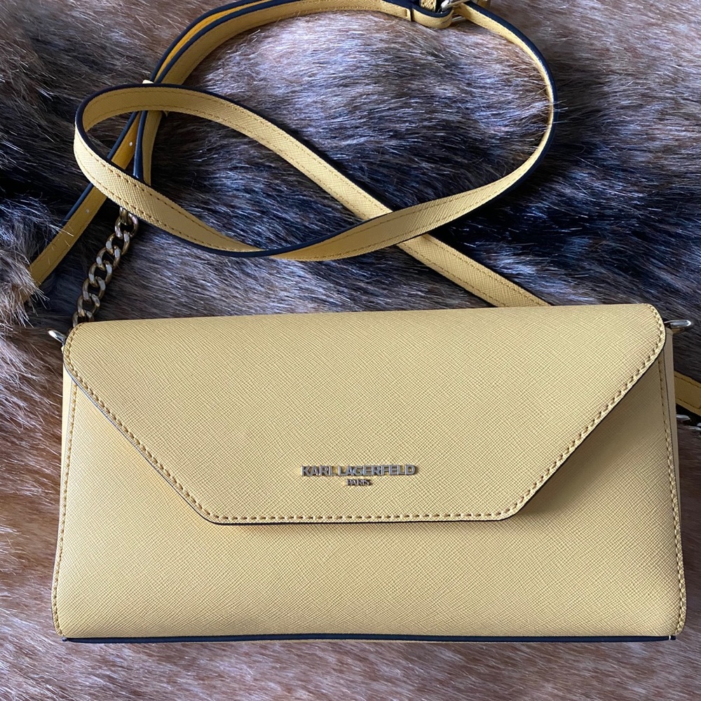 🌼 Karl Lagerfeld Pastel Yellow Crossbody Bag